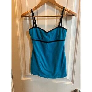 Rare Lululemon blue corset yoga tank top size 6